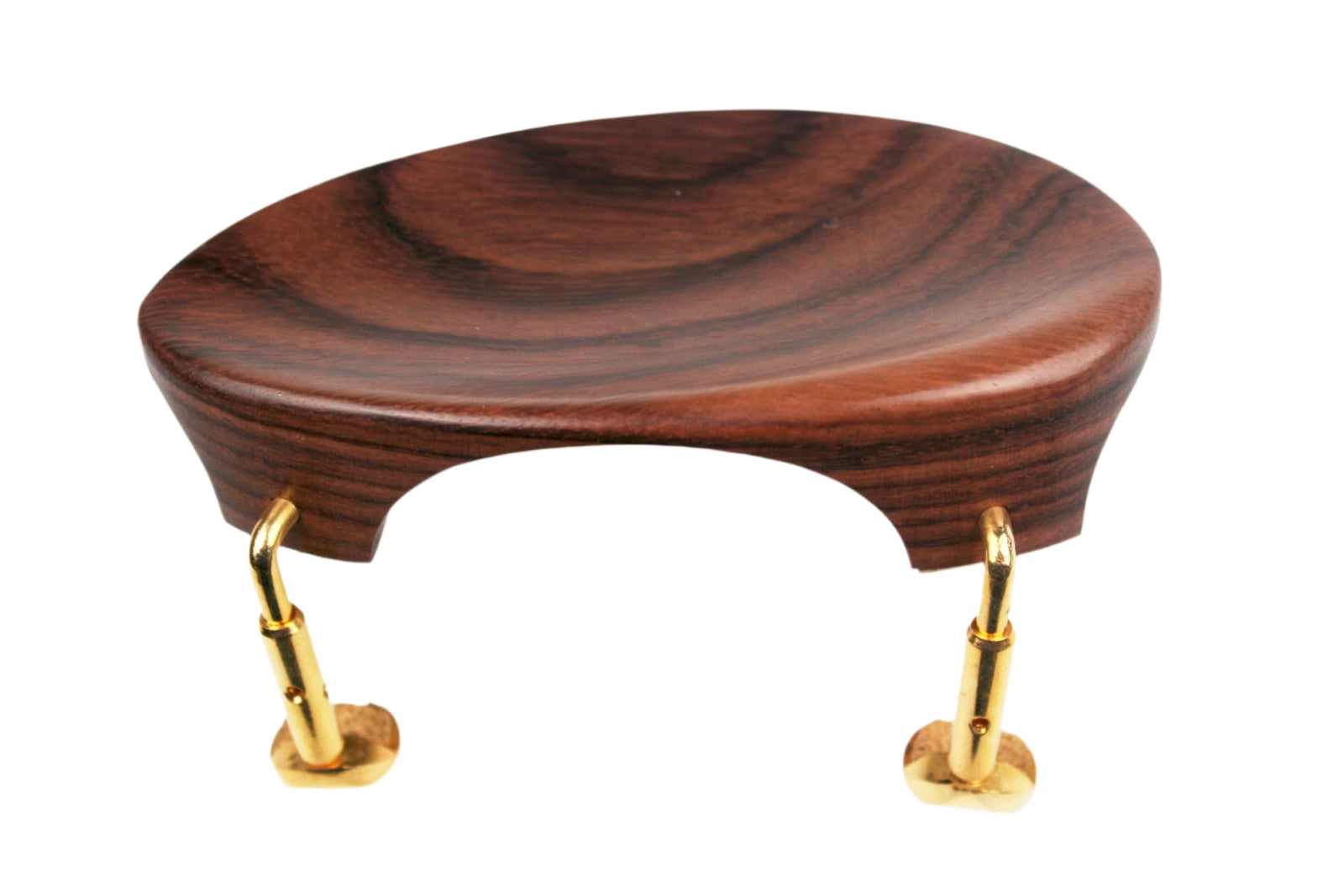 Violin Chinrest-New Flesch-Rosewood-Semi Hill Gold