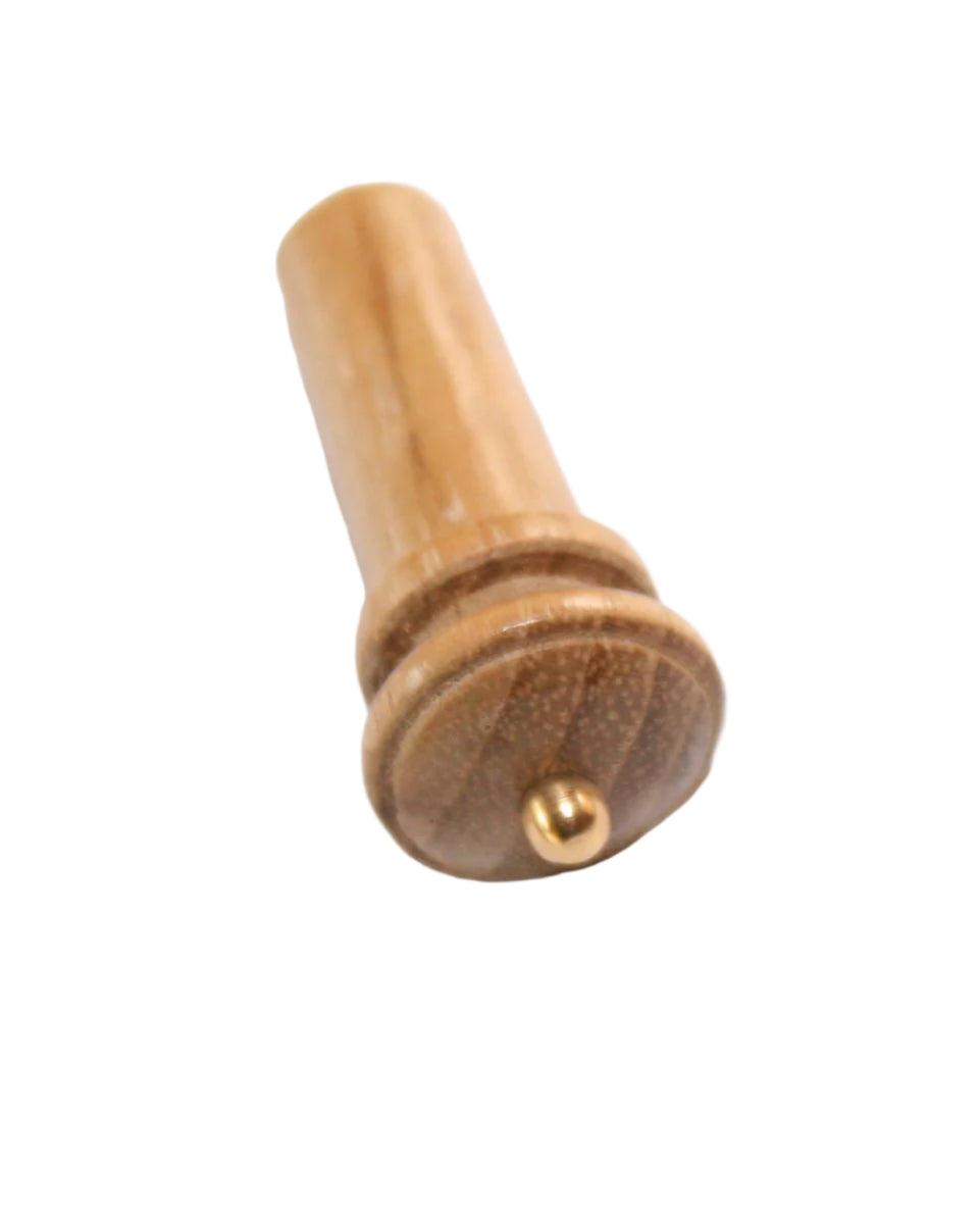 Violin Endpin-Olive-Gold pin