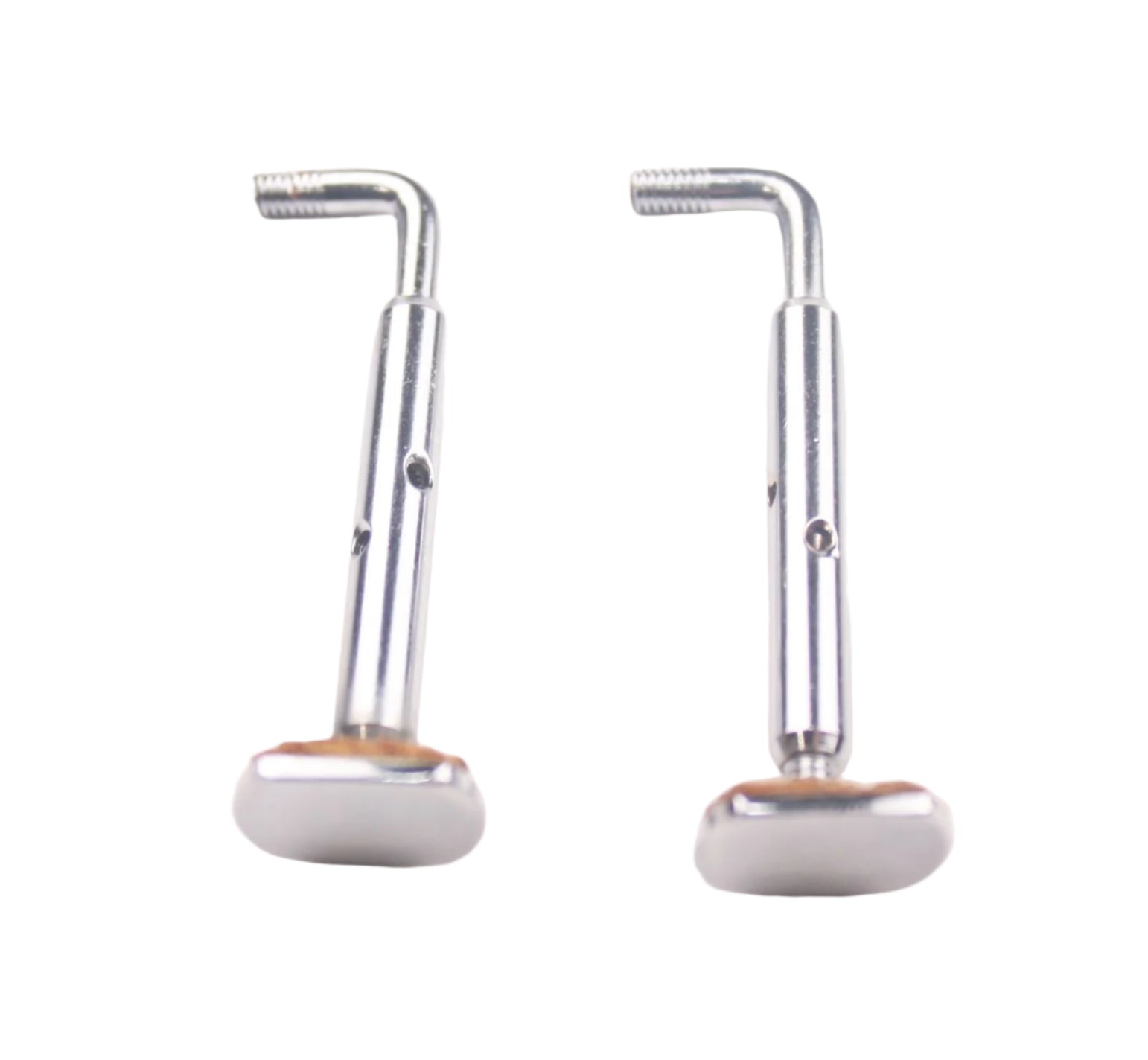 Violin Chinrest Brackets-Semi Hill Chrome