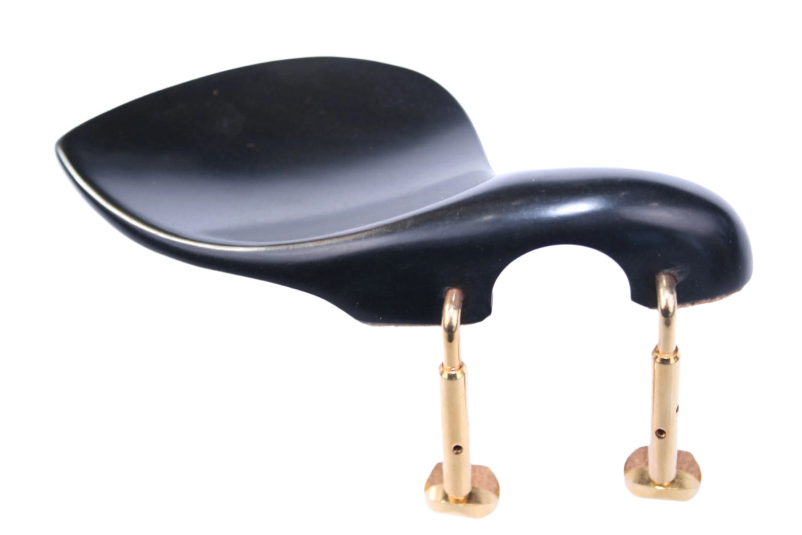 Viola Chinrest-Strad-Ebony-Semi Hill Gold