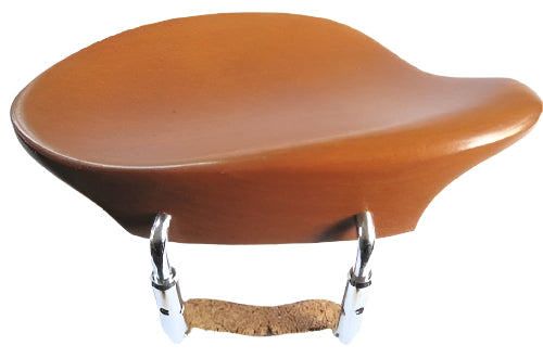 Violin chinrest- Stroebele-Boxwood-chrome