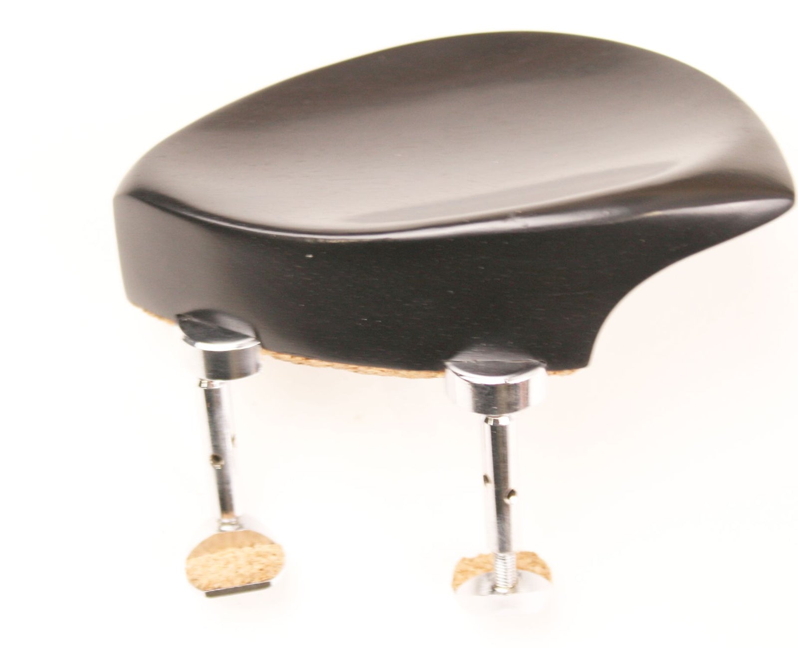 Violin Chinrest-Teka-Ebony-Hill Chrome