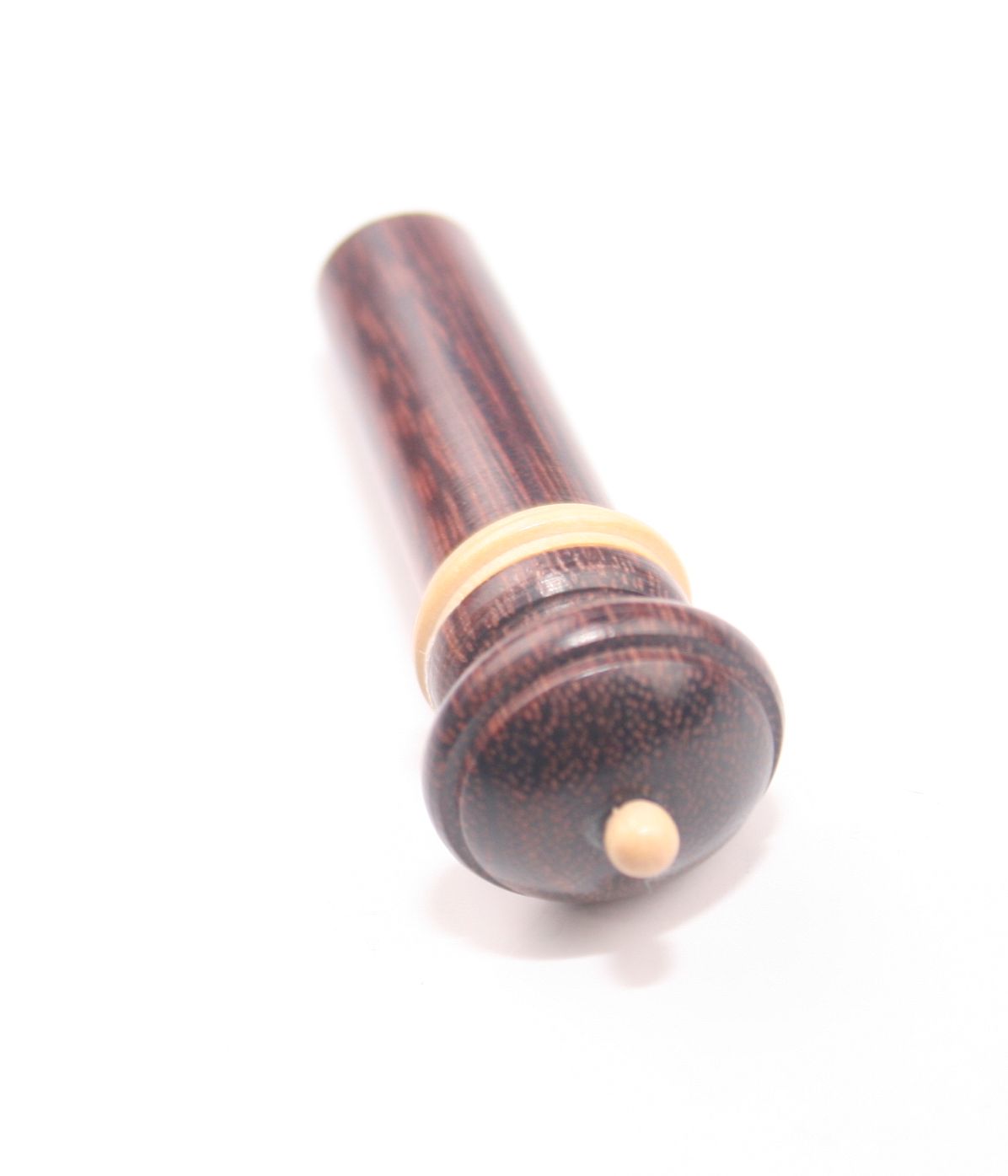 Viola Endpin-Tetul-Round-White Trimmed