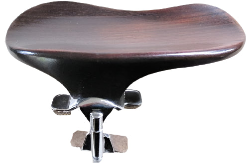 Violin chinrest- adjustable-Rosewood-chrome