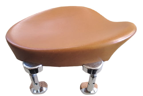 Violin chinrest- Flat Baron-Boxwood Hill Chrome