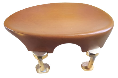 Viola chinrest- Flat Flesch-Boxwood-Hill gold
