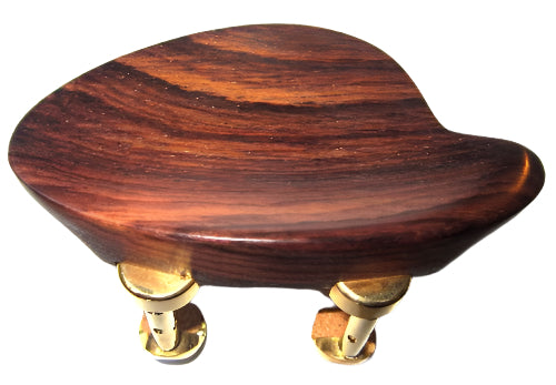 Violin chinrest- Flat Baron-Rosewood-Hill gold