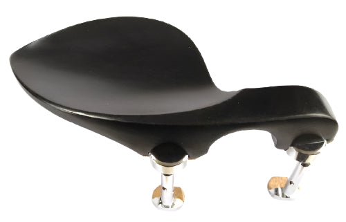 Violin chinrest- Guarneri-Ebony-Hill Chrome
