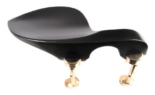 Violin chinrest- Guarneri-Ebony-Hill gold