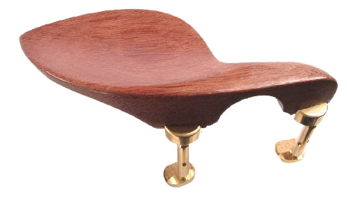 Violin chinrest- Guarneri-Mahogany-hill gold