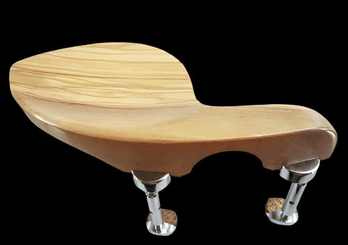 Violin chinrest- Guarneri-Olive-hill chrome