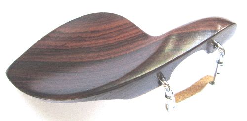 Violin chinrest- Guarneri-Rosewood-standard chrome