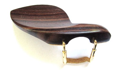Violin chinrest- Guarneri-Rosewood-gold
