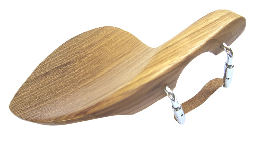 Violin chinrest- Guarneri-Teak-Standard chrome