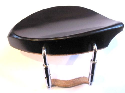 Violin chinrest- Hill-Ebony-chrome