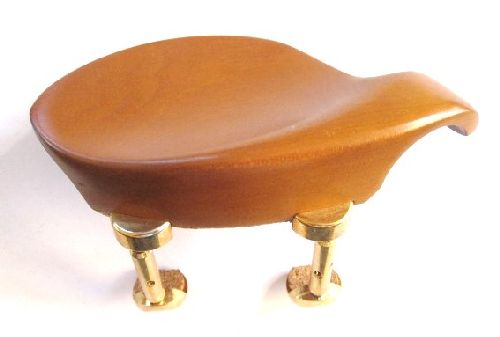 Violin chinrest- Hollywood-Boxwood-Hill gold