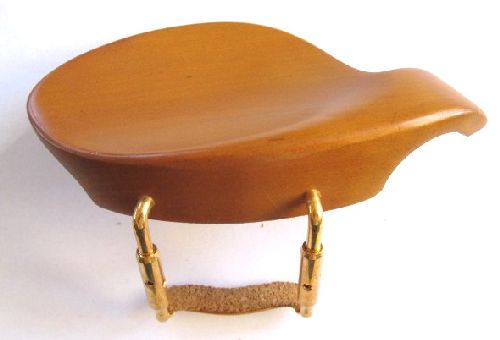 Violin chinrest- Hollywood-Boxwood-gold