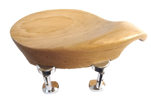 Violin chinrest- Hollywood-Teak-Hill chrome