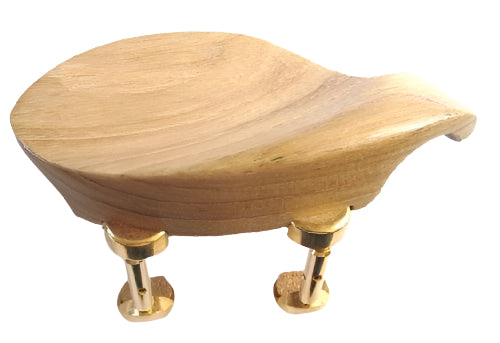 Violin chinrest- Hollywood-Teak-Hill gold