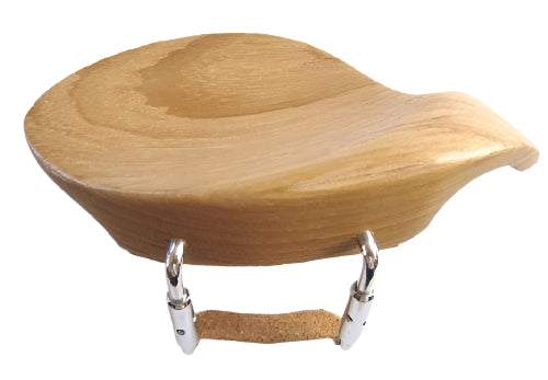 Violin chinrest- Hollywood-Teak-Standard chrome