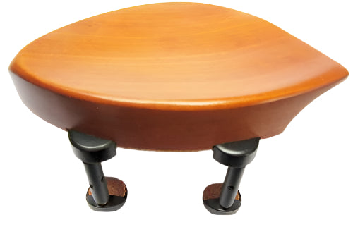 Violin chinrest- Kauffman-boxwood-Hill black non alergenic brackets