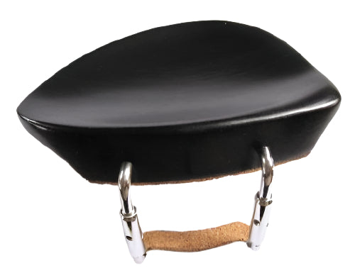 Violin chinrest- Kreisler-Ebony chrome