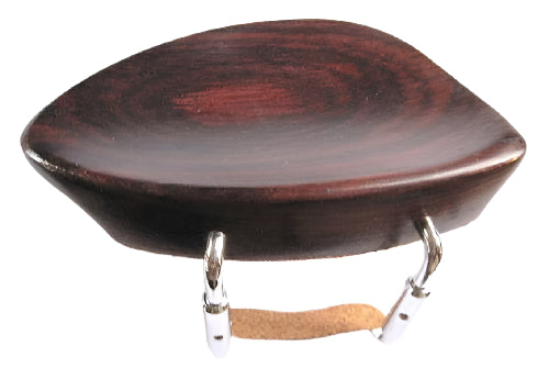 Violin chinrest- Kreisler-Rosewood-chrome