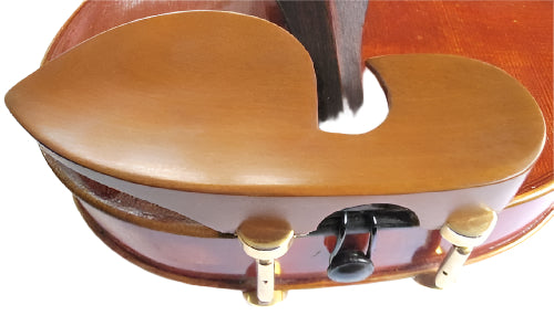Violin chinrest- Large Guarneri-Boxwood-Hill gold
