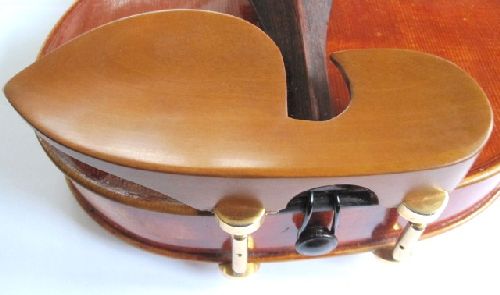 Violin chinrest- Large Guarneri-Boxwood-Hill gold