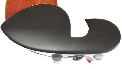 Violin chinrest- Large Guarneri-Ebony-Hill chrome