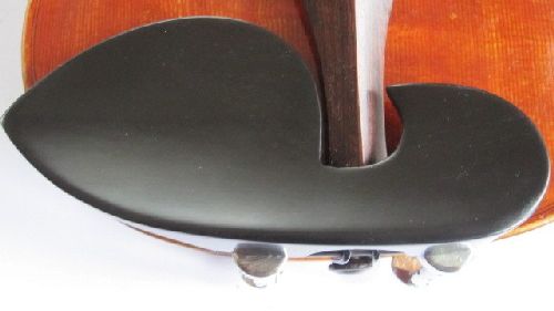 Violin chinrest- Large Guarneri-Ebony-Hill chrome