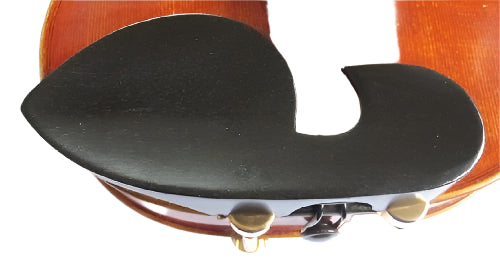 Violin chinrest- Large Guarneri-Ebony-Hill gold