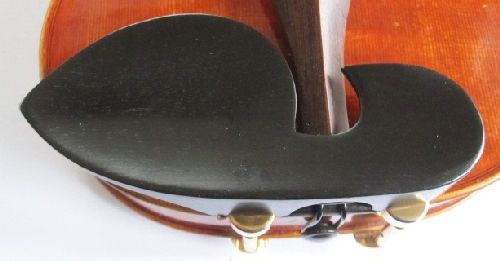 Violin chinrest- Large Guarneri-Ebony-Hill gold