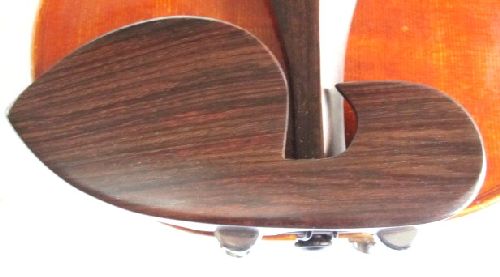 Violin chinrest- Large Guarneri-Rosewood-Hill chrome