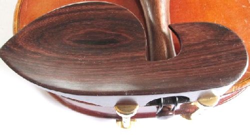 Violin chinrest- Large Guarneri-Rosewood-Hill gold