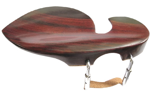 Violin chinrest- Large Guarneri-Rosewood-standard chrome