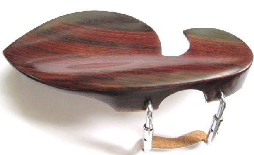 Violin chinrest- Large Guarneri-Rosewood-standard chrome