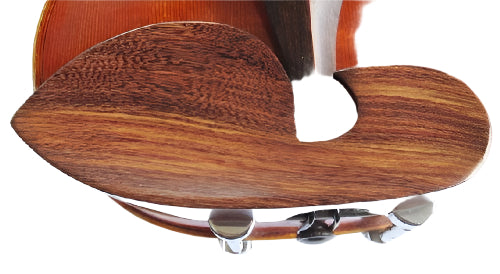Violin chinrest- Large Guarneri-Tetul-Hill chrome