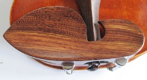 Violin chinrest- Large Guarneri-Tetul-Hill chrome