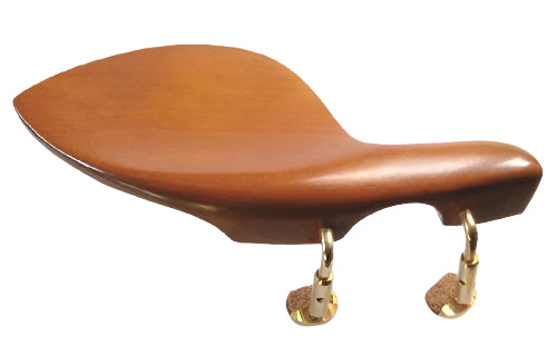 Violin chinrest- Large Strad-Boxwood-semi Hill gold brackets