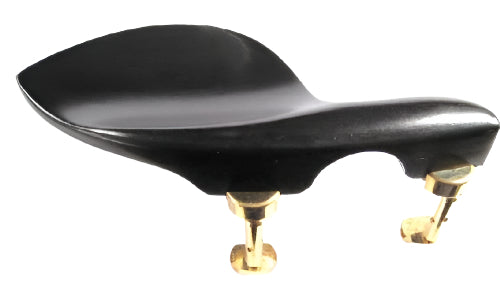 Viola chinrest- Large Strad-Ebony-Hill gold