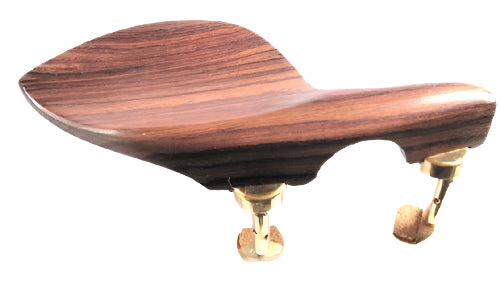 Violin chinrest- Large Strad-Rosewood-Hill gold