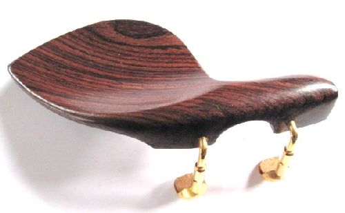 Violin chinrest- Large Strad-Rosewood-Semi Hill-Gold