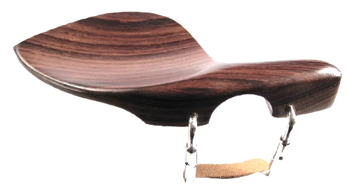 Violin chinrest- Large Strad-Rosewood Standard-Chrome