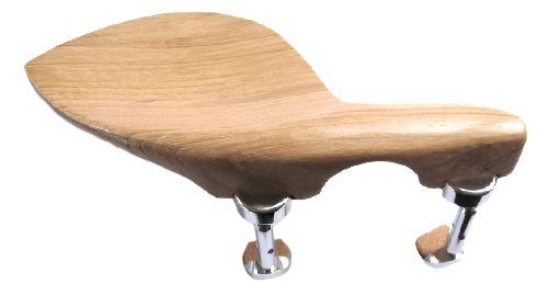 Violin chinrest- Large Strad-Teak-Hill chrom