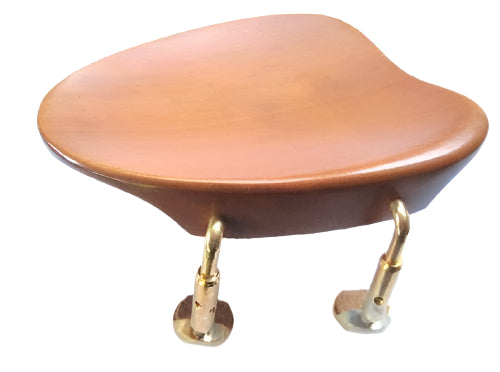 Violin chinrest- New Baron-Boxwood-Semi Hill gold