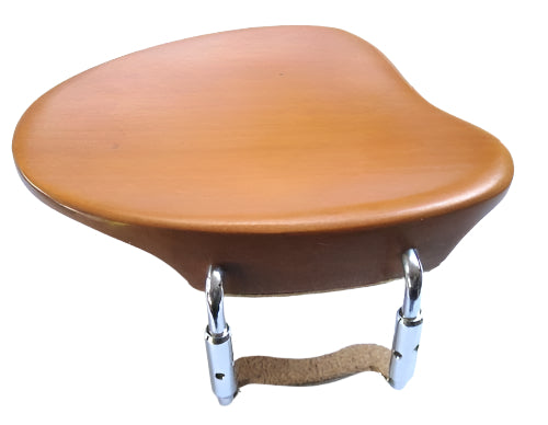 Violin chinrest- New Baron-Boxwood-chrome