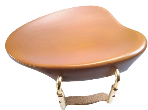 Violin chinrest- New Baron-Boxwood-gold