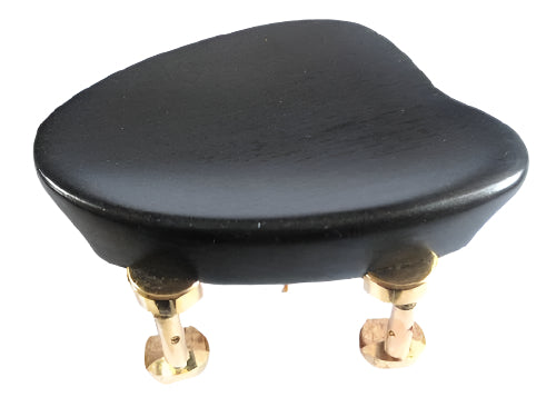 Violin chinrest- New Baron-Ebony-Hill gold