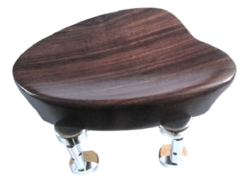 Violin chinrest- New Baron-Rosewood-Hill chrome
